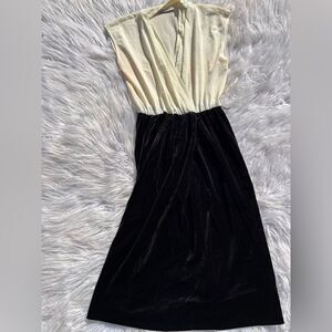 Vintage Anita Kantor 💫cream /black  dress
